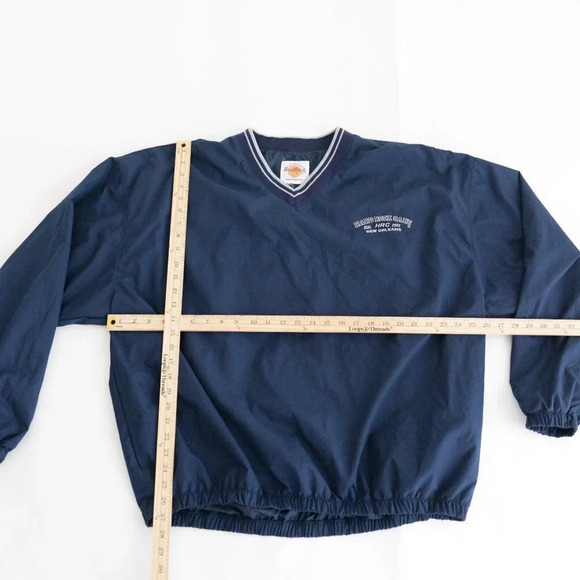 Hard Rock Cafe New Orleans Vintage Navy Pullover Windbreaker - Picture 2 of 9